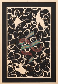 Lucas Samaras, Greek/New York 1936-2024, "Ribbon", lithograph in colors