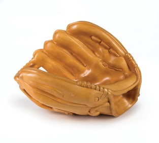 After Alfonso Bini, Italian d. 1985, "Baseball Glove", wood