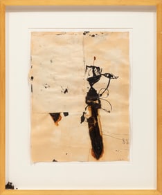 Anton Henning, German b. 1964, "Portrait of a Monster", mixed media collage on paper