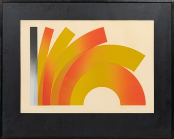Takeshi Hara, Japanese b. 1942, ?Abstract Composition?, lithograph in colors