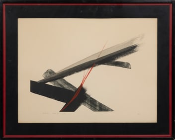Toko Shinoda, Japanese 1913-2021, "Nexus", lithograph