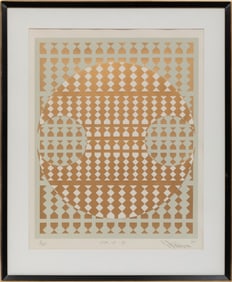 Yoshio Sekine, Japanese 1922-1989, ?F.A. 18 - G?, silkscreen