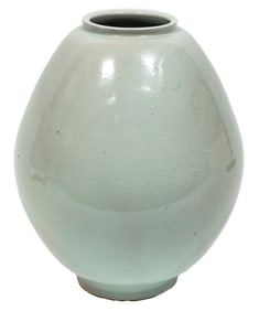 Korean Glazed Celadon Pot