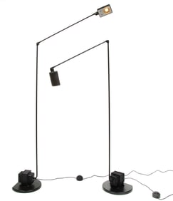Pair of Tommaso Cimini for Lumina Daphine Terra Floor Lamps
