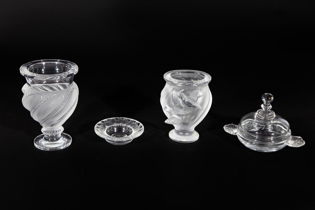 Four Lalique Glassware Items (1 of 9)