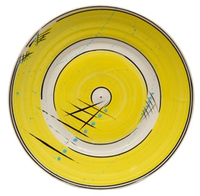 Lucianne Carmichael, American/Louisiana 1931-2016, "Untitled - Lemon Yellow", glazed pottery
