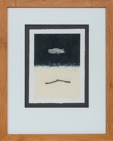 Phyllis Lear, American/Louisiana 20th c., "Yin Yang", mixed media on paper