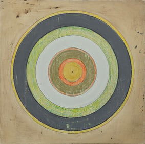 Brad Wreyford, American/Louisiana 20th c., "Circles 1", acrylic on panel