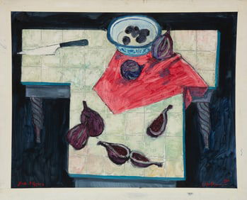 David Horton, American/Louisiana 20th c., "Fruta d'Espa?a", mixed media on heavy paper