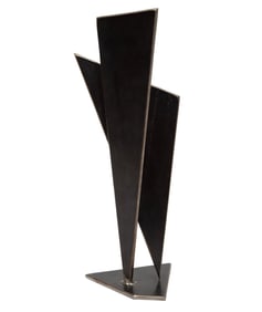 Aaron P. Hussey, American/Louisiana 20th c., "Couple", Corten steel