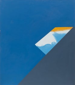 Edward Pramuk, American/Louisiana b. 1936, "Summer Sky (Skylight)", acrylic on gallery-wrapped