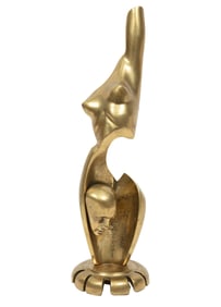 American School 20th c., "Abstract Figural Composition", bronze