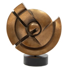 Amedeo Fiorese, Italian b. 1939, "Geometric Pendant", bronze and plastic