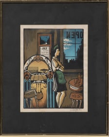 Michael Murphy, American/Louisiana 1941-1986, "Woman in a Window" and "Waitress by Jukebox and