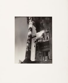 Clarence John Laughlin, American/Louisiana 1905-1985, "The Enshadowed Pillars (#3), Belle Grove