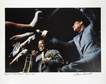 Herman Leonard, American 1923-2010, active New Orleans, 1992-2005, ?Louis & Duke with Friends,