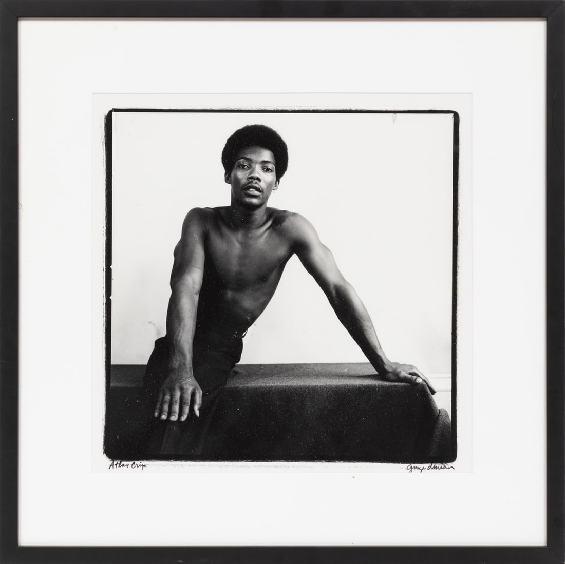 George Valentine Dureau, American/Louisiana 1930-2014, "Atlas Crip", gelatin silver print (1 of 3)