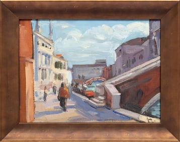 Tony Green, Italian/Louisiana b. 1954, "Cannaregio, Ve", "Burano" and "Fondamenta Ormesini", oil on