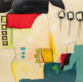 Louis "Lou" De Angelo, Sr., American/Louisiana 1950-2021, ?Untitled 1?, oil and mixed media on