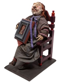 Jose-Maria Cundin, Spanish/Louisiana b. 1938, Untitled: Religious Figure, polyester resin, cloth,