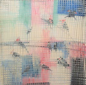 Hunt Slonem, American/Louisiana b. 1951, ?Brazilian Cardinals?, oil on canvas