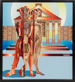 Eugene "Eda" Wade, American/Louisiana 1939-2021, ?Homage to the Mask (Benin Family)?, digital print