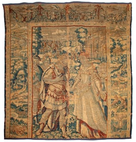 Antique Continental Verdure Tapestry