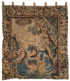 Antique Continental Verdure Tapestry