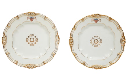 Two James K. Polk (President, 1845-1849) Presidential Porcelain Dinner Plates