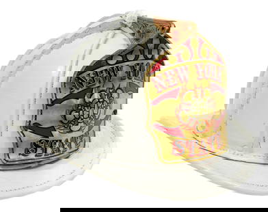 Commemorative New York State Firemen's Helmet: Commemorative New York State Firemen's Helmet2001, by Cairns & Brother, Inc., Clifton, NJ, painted leather and metal,