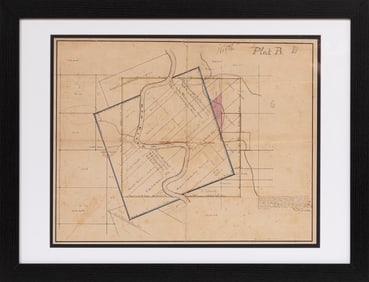 Five Manuscript Louisiana Land Survey Maps