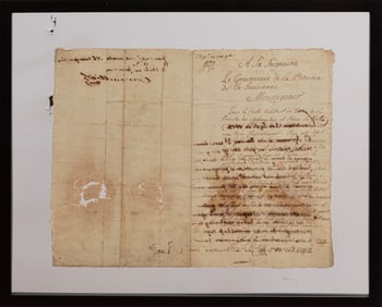Louisiana Spanish Governor Estaban Mir? (1744-1795) Signed Manuscript Document