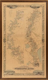 After Marie Adrien Persac (American/Louisiana, 1823-1873), "Plantations on the Mississippi River