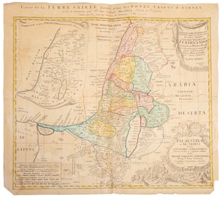 [Antique Holy Land Map]