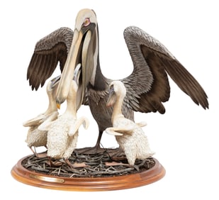 Louisiana School 20th c., "Monumental Depiction of the Great Seal of the State of Louisiana", mixed