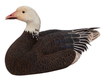 Don Gomez, American/Louisiana, b. 1951, "Blue Goose", paint and mixed media on carved wood, 1994,