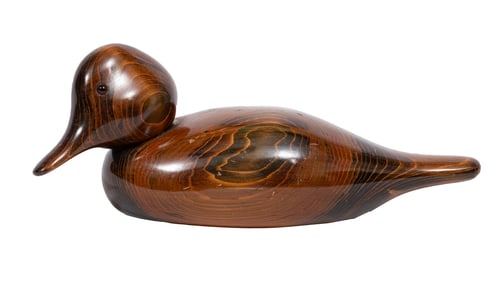 John and Valarie Bundy, American/Indiana 20th c., "Ducks Unlimited Special Edition", paint on carved