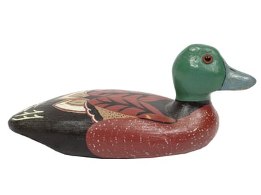 Dudley Delaune (Louisiana/Napoleonville, 1924-2017), Six Carved and Painted Ducks