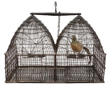 Antique Double Birdcage