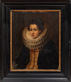 Dutch School 17th/18th c., ?Portrait of a Noblewoman? and ?Portrait of a Nobleman?, 2 oils, one on