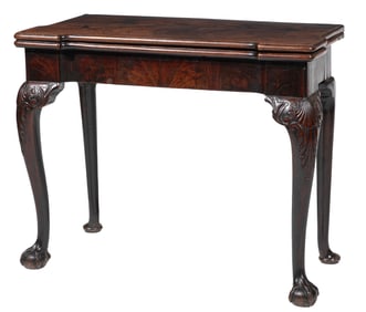 Fine Chippendale Carved Mahogany Games Table