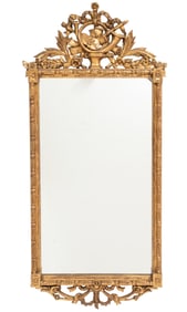 Louis XVI-Style Giltwood Mirror