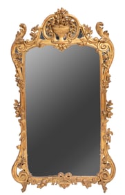 Antique Louis XV-Style Giltwood Mirror