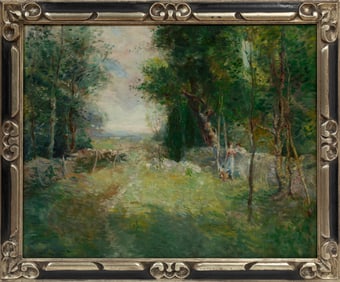 Antonio Barone, Italian/United States 1889-1971, "The Gossips", oil on canvas laid on panel