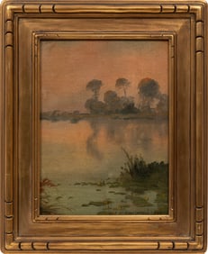 Charles Warren Eaton, American 1857-1937, ?Early Morning?, oil on board