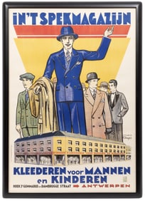 Vintage Belgian Advertising Poster