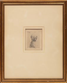 Pablo Picasso, Spanish 1881-1973, "Buste d'Homme (Bloch 4)", drypoint etching