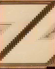 Pablo Picasso, Spanish 1881-1973, "Buste d'Homme (Bloch 4)", drypoint etching (1 of 3)