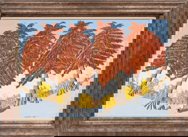 Theora Hamblett, American/Mississippi 1895-1977, "Sardis Lake", oil on canvas