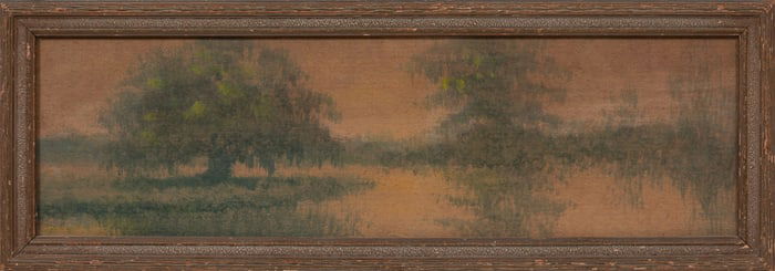 Alexander John Drysdale, American/Louisiana 1870-1934, ?Louisiana Bayou?, oil wash on board